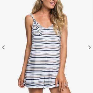 Roxy Beach Romper !Black Stripped Pattern!